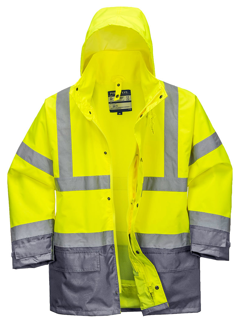 Portwest S768 HI-VIS EXECUTIVE Reflexná bunda 5v1 S, Fluorescenčno žltá-Sivá