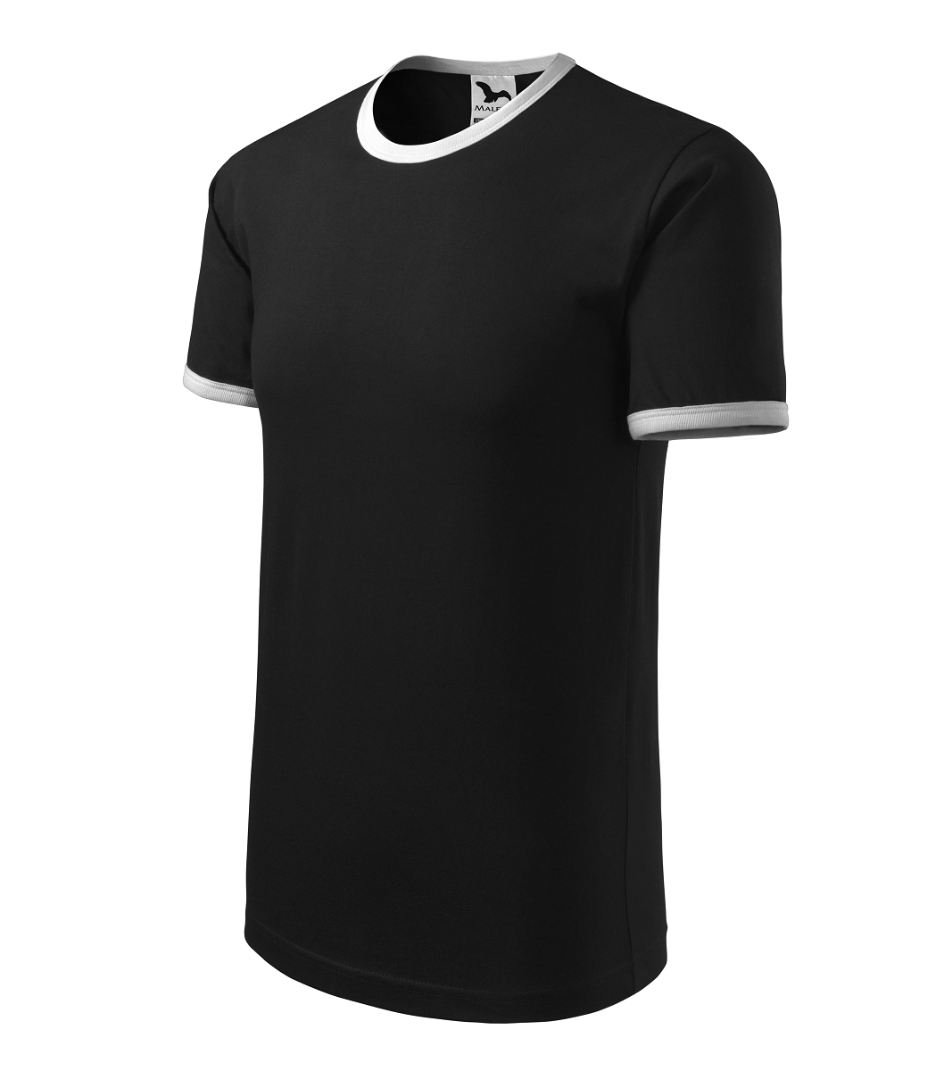 Malfini INFINITY 131 Tričko unisex S, Čierna-Biela
