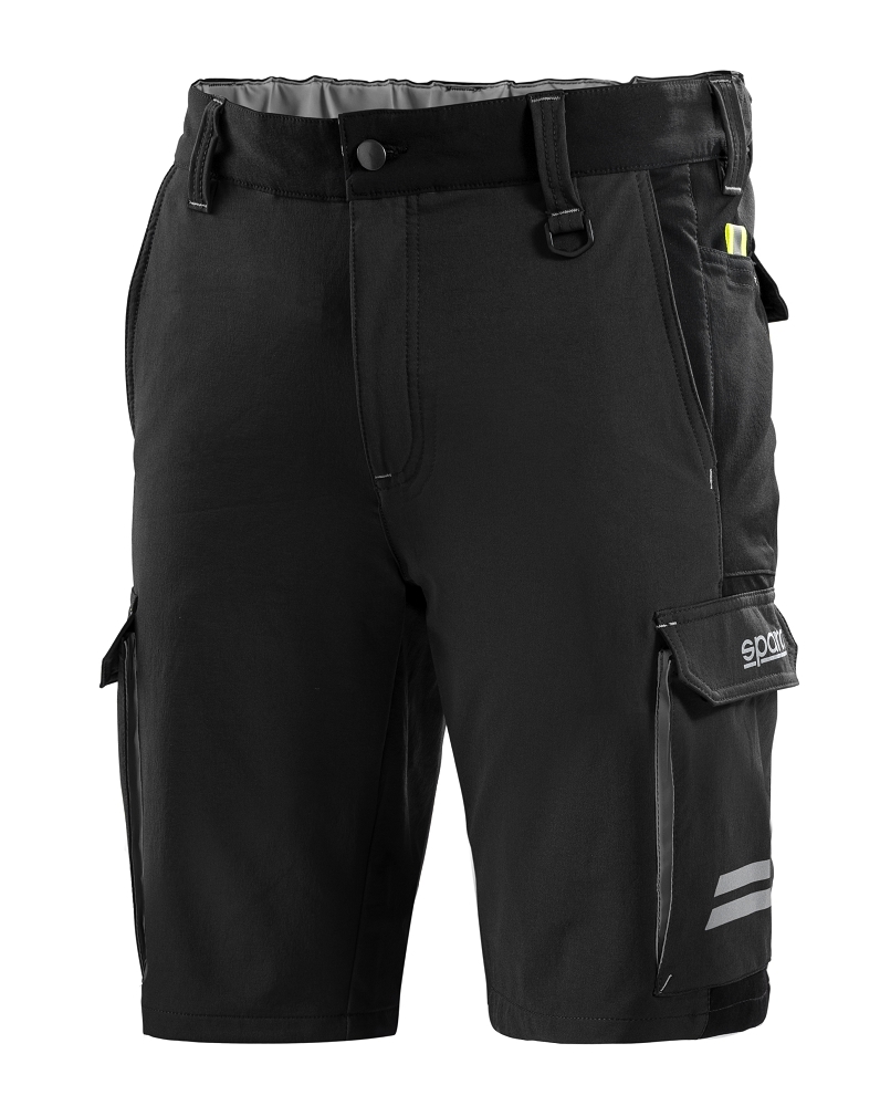 Sparco ATLANTA TECH SHORTS Krátke nohavice XS, Čierna-Sivá