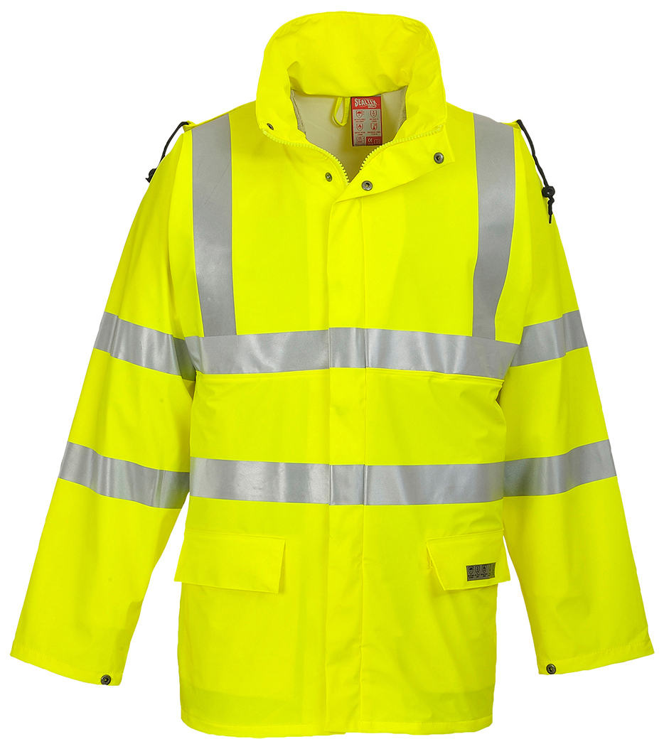 Portwest FR41 SEALTEX FLAME HI-VIS Nehorľavá bunda XS, Fluorescenčno žltá