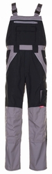 Planam PLALINE Pracovné nohavice na traky 42, Čierna-Zinková