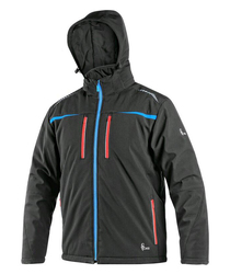 Canis CXS NORFOLK Softshellová bunda pánska S, Čierna-Modrá