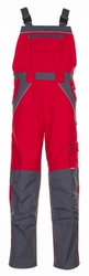 Planam PLALINE Pracovné nohavice na traky 42, Červená-Bridlicová