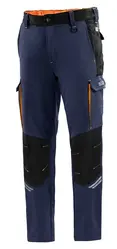 Sparco OREGON TECH TROUSERS Pracovné nohavice M, Námornícka modrá-Oranžová