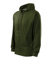 Malfini TRENDY ZIPPER 410 Mikina pánska S, Military