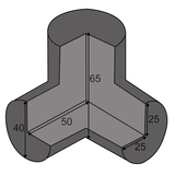 DP 10811 Trojramenná spojka pre profil 2