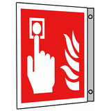 BZ PH853 Tabuľka praporková hlásič požiaru - plast 20x20 cm