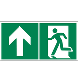 BZ PM941 Značka únikový východ vľavo, šípka hore - plast 30x15 cm