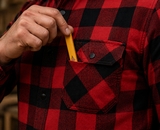 Bennon PIPPO SHIRT RED/BLACK Flanelová košeľa