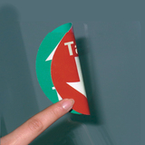 38.4962 Tabuľka značka na dvere Tlačiť/Ťahať (obojstranná) - fólia Everglow