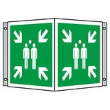 BZ PG711 Tabuľka uhlová zhromaždisko - plast 15x15 cm