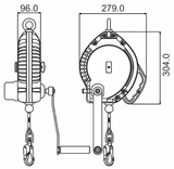 Kratos Safety FA2040120 Zachytávač pádu s navijákom