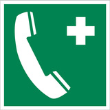 BZ PH908 Značka pohotovostný telefón - plast 20x20 cm