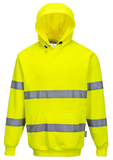 Portwest B304 HI-VIS Reflexná mikina s kapucňou