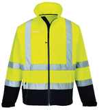 Portwest S425 HI-VIS CONTRAST Reflexná softshellová bunda