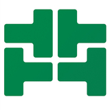 BY 197F5 Extrémne odolná značka - téčko 12,7x12,7 cm