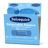 Cederroth CD 51030126 Modré detekovateľné náplasti bežné a na končeky prstov Salvequick