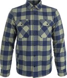 Bennon PIPPO JACKET KHAKI/BLUE Flanelová bunda