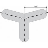 DP 10811 Trojramenná spojka pre profil 2