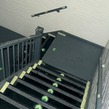 17.7471 Fotoluminiscenčné podlahové koliesko so šípkou - 12,5 cm