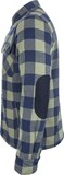 Bennon PIPPO JACKET KHAKI/BLUE Flanelová bunda