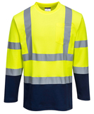 Portwest S280 Reflexná tričko s dlhým rukávom