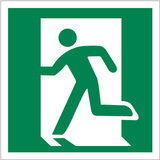 BZ PH915 Značka únikový východ vľavo - plast 20x20 cm