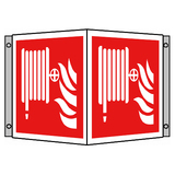 BZ PH760 Tabuľka uhlová hasiaca hadica - plast 20x20 cm