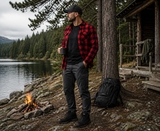 Bennon PIPPO SHIRT RED/BLACK Flanelová košeľa