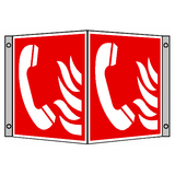 BZ PH754 Tabuľka uhlová ohlasovňa požiaru - plast 20x20 cm