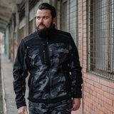 Bennon CAMOS JACKET BLACK/GREY Softshellová bunda