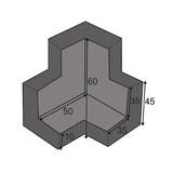 DP 10815 Trojramenná spojka pre profil 8