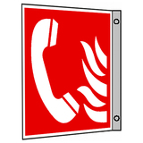 BZ PH854 Tabuľka praporková ohlasovňa požiaru - plast 20x20 cm