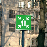 15.0039 Tabuľka zhromaždisko - hlinik 60x60 cm