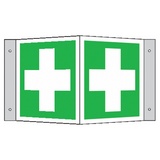 BZ PG707 Tabuľka uhlová prvá pomoc - plast 15x15 cm