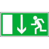 38.0014 Tabuľka núdzový východ - fólia Everglow 30x15 cm