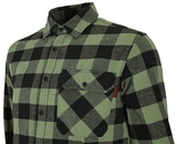 Bennon PIPPO SHIRT KHAKI/BLACK Flanelová košeľa
