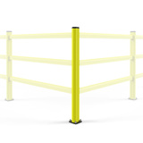 MPM DPP 35 206 Ľavý vonkajší rohový stĺpik s vysokou odolnosťou - PED 90