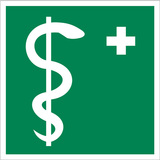 BZ PG909 Značka lekár - plast 15x15 cm