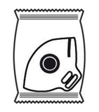 Delta Plus M1100VB FFP1 Skladací respirátor