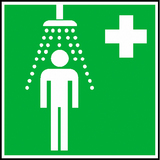 15.0061 Tabuľka núdzová sprcha - hlinik 15x15 cm