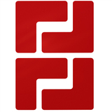 BY 197EE Extrémne odolná značka - roh 12,7x12,7 cm