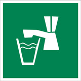 BZ PG910 Značka pitná voda! - plast 15x15 cm