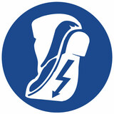 BY C3518/3 Podlahová značka - Použi vodivú obuv - 30 cm